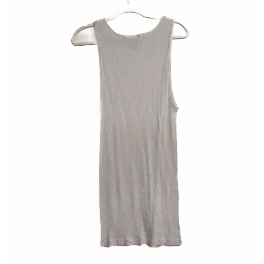 Vop Mens White Basic Tank Top Solid Round Neck Sl… - image 5